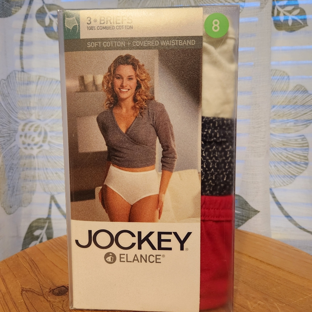 NWT Jockey Women's Elance Brief Panties Multicolor